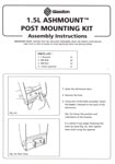 1.5L Ashmount Post Mounting Kit Assembly Instructions