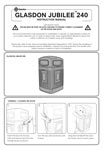 Glasdon Jubilee 240 Wheelie Bin Housing Instruction Manual