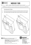 Nexus 100 Metal Liner Operator Instruction Leaflet