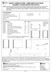 Visage-Three Sided (Flat Pack) Assembly & Fixing Instruction Leaflet