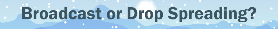 broadcast or drop spreader banner