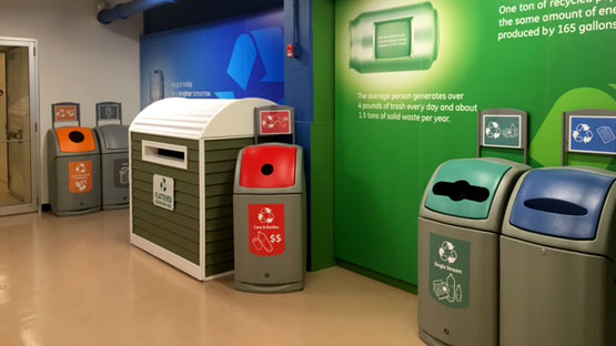 Nexus 140 recycling bins