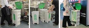 Nexus® Shuttle Food Waste Recycling Bin - Pedal Operated - Glasdon, Inc.