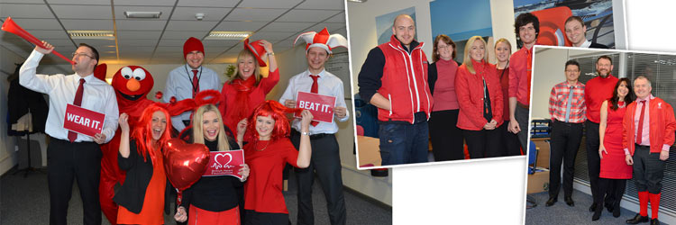 Glasdon goes red for The British Heart Foundation!