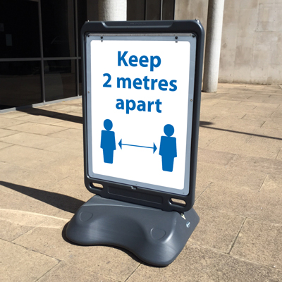 Advocate™ Floor Standing Poster Display Sign
