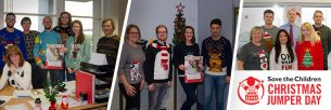 Glasdon staff in festive jumpers for a fantastic cause