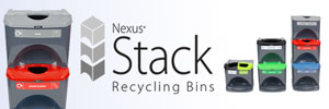 Sort Waste & Save Space with New Stackable Recycling Bins by Glasdon