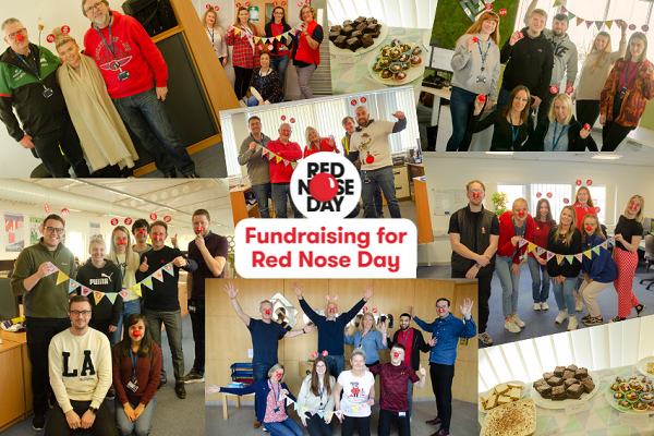 Montage of images from Red Nose Day 2022