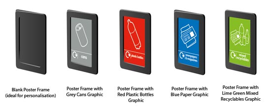 What is this? Glasdon Jubilee&trade; Duo 220 Bin - A4 Poster Frame Kits