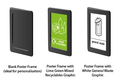 What is this? Glasdon Jubilee&trade; Duo 220 Bin - A4 Poster Frame Kits