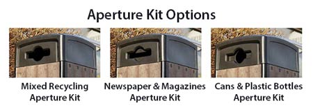 What is this? Origin™ 110 Recycling Bin - Aperture Panel Kits