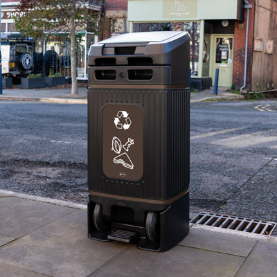 Glasdon Jubilee&trade; City 100 Food Waste Recycling Bin Engineered to Make Food Waste Collection Easier