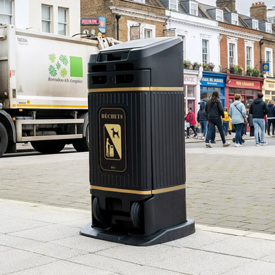 Glasdon Jubilee&trade; City 100 Litter Bin Engineered to Make Waste Collection Easier