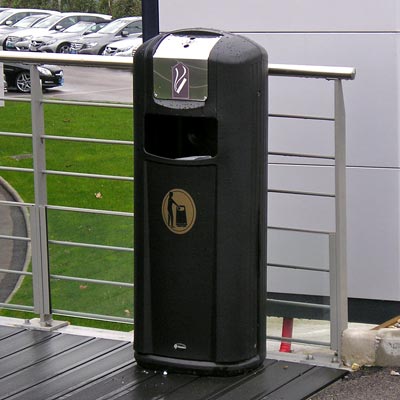 Integro City™ Cigarette/Litter Bin by Glasdon