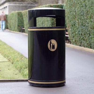 Metal Chieftain&trade; Litter Bin