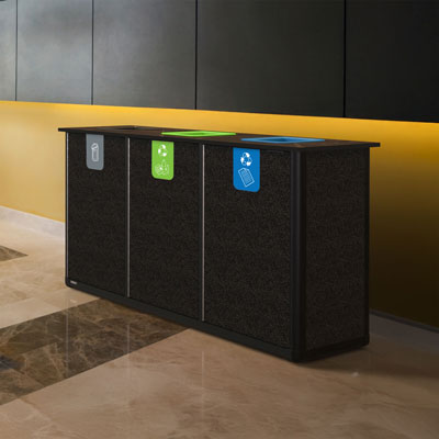 Origin&trade; Infinity Trio 330 Litre Recycling Station 3 Waste Streams