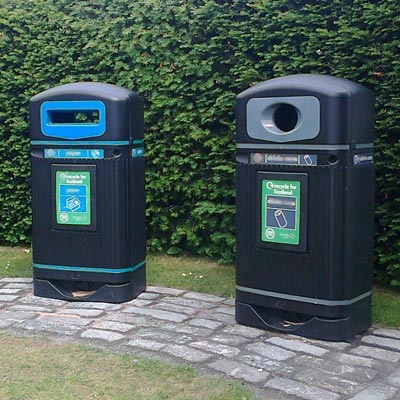 Streamline Jubilee™ Mixed Glass Recycling Bin by Glasdon