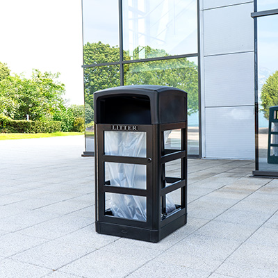Origin™ Aspect 110 Transparent Security Bin Made from Recycled Materials
