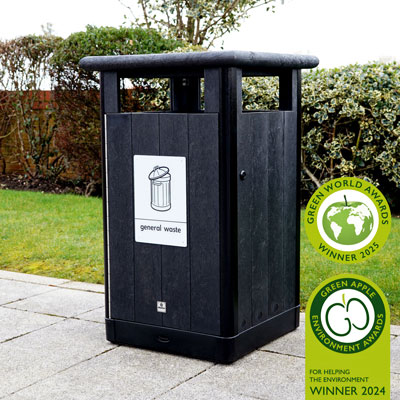 Origin&trade; Horizon 110 General Waste Recycling Bin Made from Recycled Materials