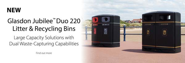 Glasdon Jubilee™ Duo 220 Litter & Recycling Bins